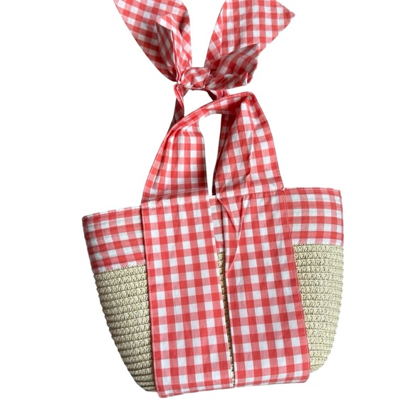 Tahiti orange  Gingham Dress - Picture 9 of 10